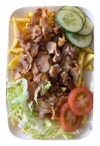 Patatje kebab kipdöner